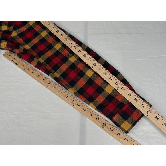 Fjallraven Skog Flannel Shirt Men’s Large Slim Fit Button Down Yellow Red Plaid - Picture 15 of 15